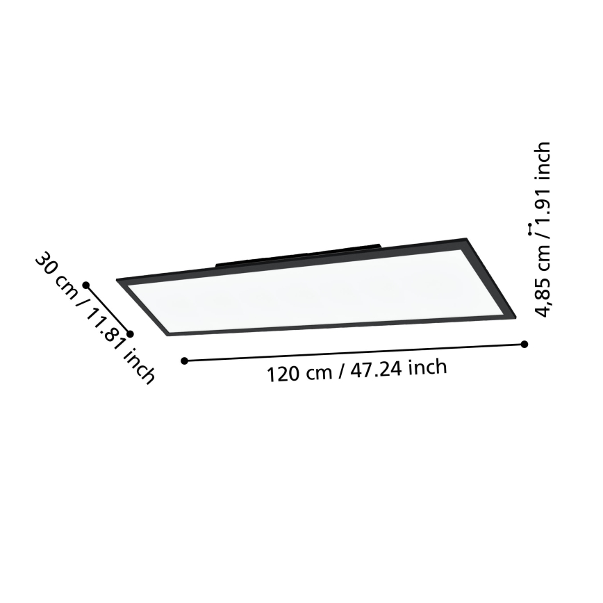 Eglo 31726 - LED Plafon ściemnialny SALOBRENA-Z LED/33,5W/230V 2700-6500K czarny