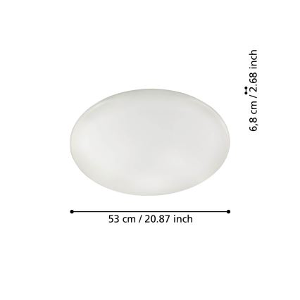 Eglo 31738 - LED Plafon ściemnialny TOTARI-Z LED/44,8W/230V 2700-6500K biały