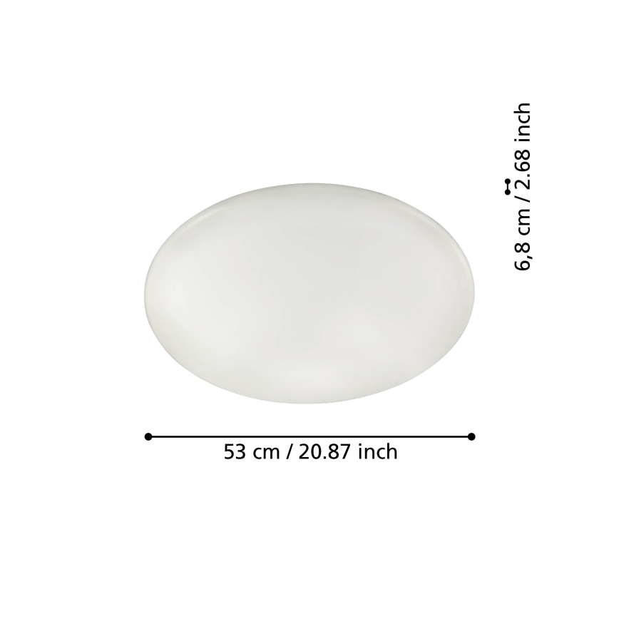 Eglo 31738 - LED Plafon ściemnialny TOTARI-Z LED/44,8W/230V 2700-6500K biały