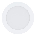 Eglo 31742 - ściemnialna wpuszczana oprawa LED do łazienki FUEVA-Z LED/10,5W/230V 2700-6500K IP44 biała śr. 16,5 cm
