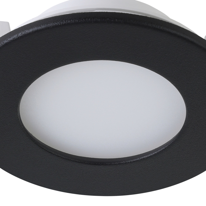Eglo 31743 - ZESTAW 3x ściemnialnych wpuszczanych opraw łazienkowych FUEVA-Z LED/2,8W/230V 2700–6500K IP44 czarne śr. 8,5 cm