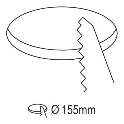 Eglo 31744 - LED Ściemnialne wpuszczane oświetlenie łazienkowe FUEVA-Z LED/10,5W/230V 2700-6500K IP44 czarny