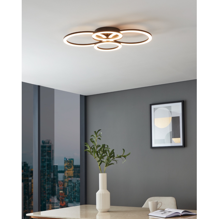 Eglo 31769 - LED Plafon ściemnialny PARRAPOS-Z LED/41W/230V 3000-6500K czarny