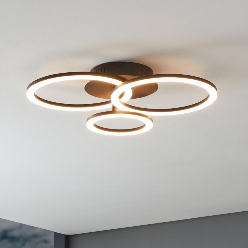 Eglo 31771 - LED Plafon ściemnialny PARRAPOS-Z LED/33W/230V 3000-6500K czarny