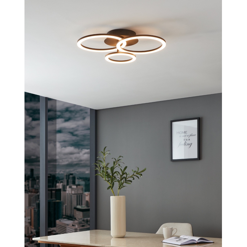 Eglo 31771 - LED Plafon ściemnialny PARRAPOS-Z LED/33W/230V 3000-6500K czarny