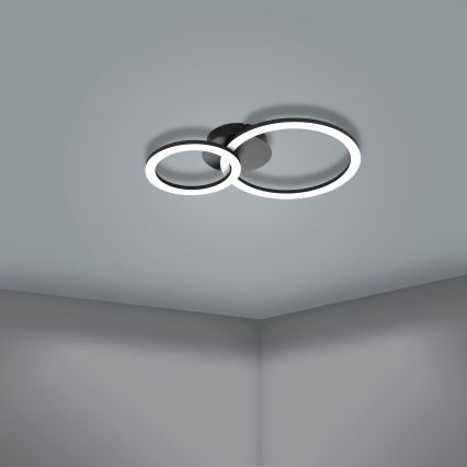 Eglo 31772 - LED Plafon ściemnialny PARRAPOS-Z LED/15W/230V 3000-6500K czarny