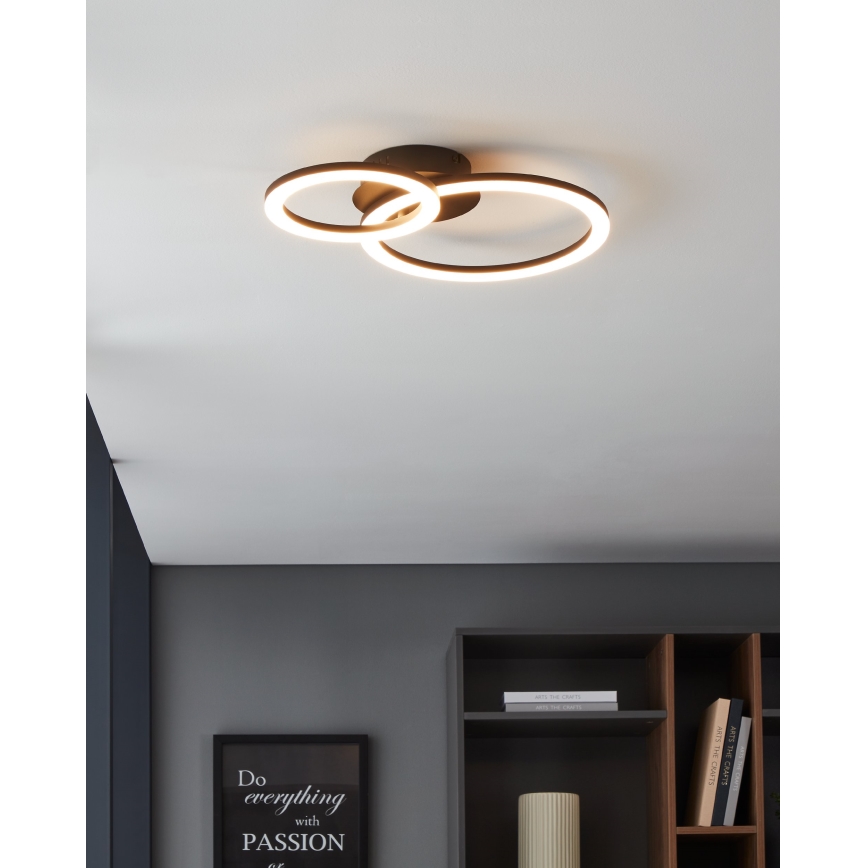 Eglo 31772 - LED Plafon ściemnialny PARRAPOS-Z LED/15W/230V 3000-6500K czarny