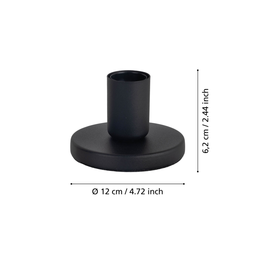 Eglo - Podstawa lampy 1xE27/40W/230V czarna