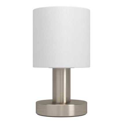 Eglo - Lampa stołowa 1xE14/40W/230V biała/matowy chrom