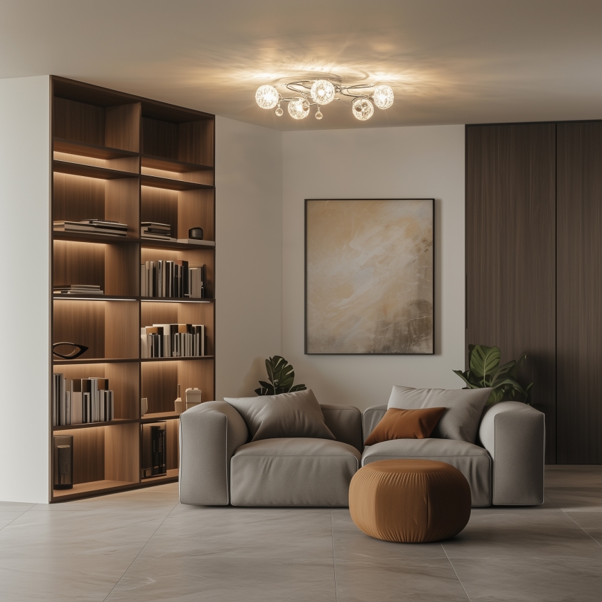 Eglo 32103 - LED Przysufitowy żyrandol VELAGO 5xG9/33W/230V błyszczący chrom