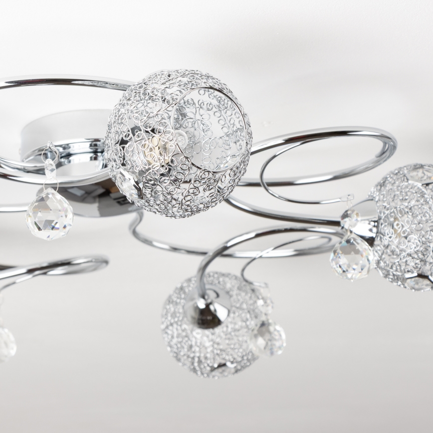 Eglo 32103 - LED Przysufitowy żyrandol VELAGO 5xG9/33W/230V błyszczący chrom