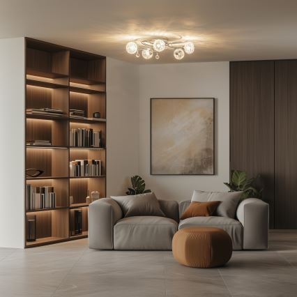 Eglo 32103 - Przysufitowy żyrandol LED VELAGO 5xG9/33W/230V chrom błyszczący