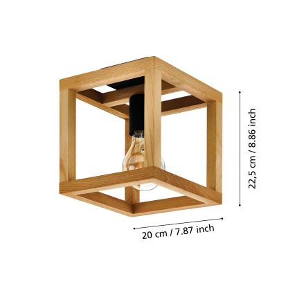 Eglo 32146 - Oprawa sufitowa BLACKCROWN 1xE27/40W/230V