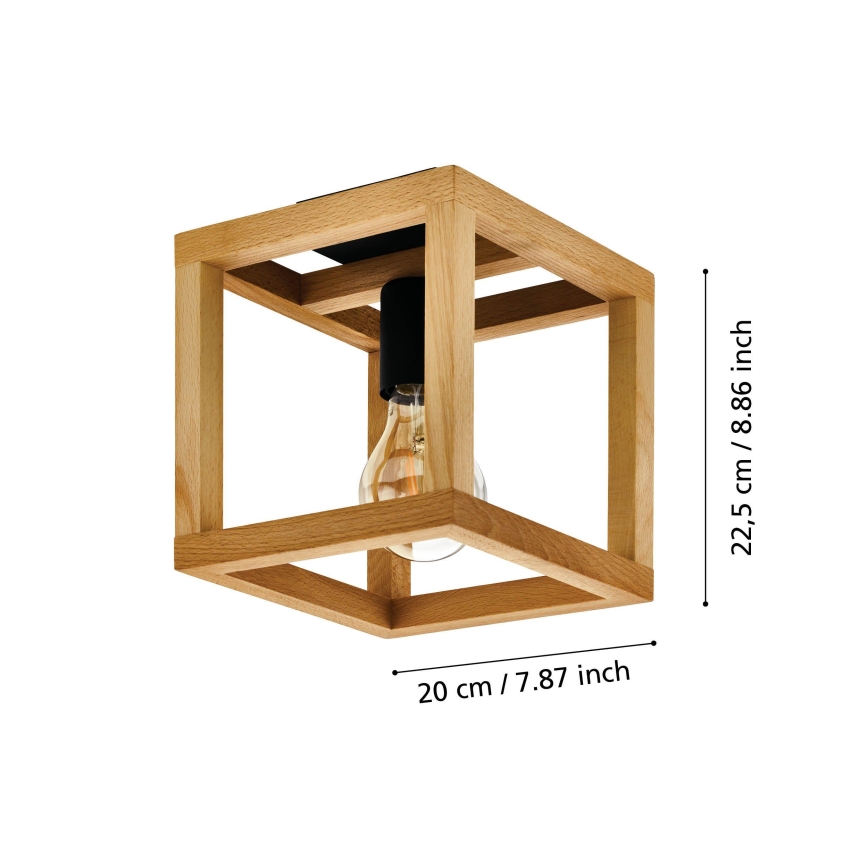 Eglo 32146 - Oprawa sufitowa BLACKCROWN 1xE27/40W/230V