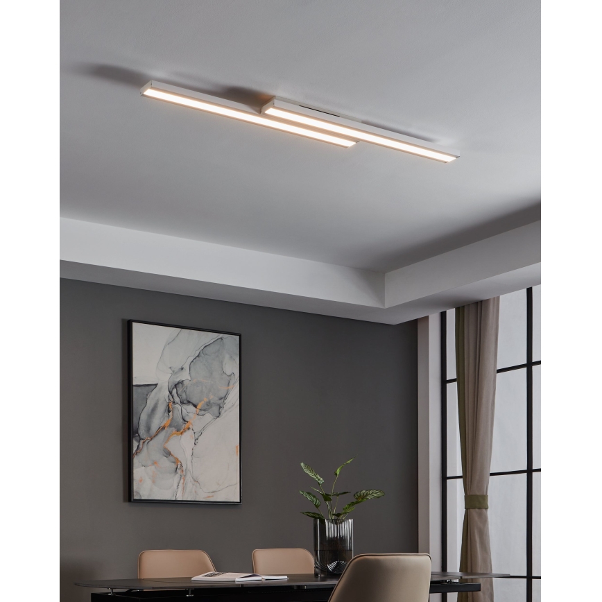 Eglo 32164 - LED RGBW ściemnialna oprawa sufitowa SALITERAS-C LED/24W/230V 2700-6500K biała