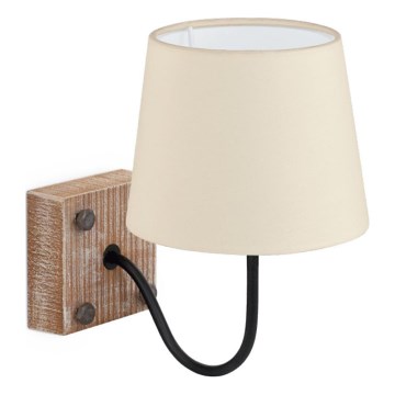 Eglo 32248 - Lampa ścienna 1xE14/40W/230V brązowa/beżowa
