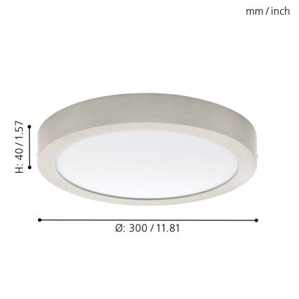 Eglo 32443 - LED Lampa sufitowa FUEVA 1 LED/24W/230V