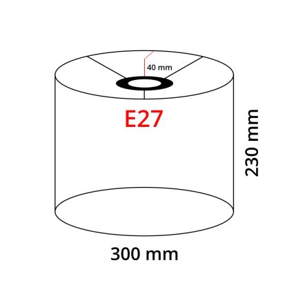Eglo 32491 - Uniwersalny abażur TUNJA E27 śr. 30 cm brązowy