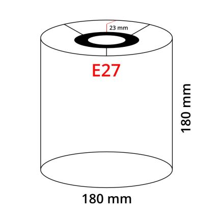 Eglo 32495 - Uniwersalny abażur TUNJA E27 śr. 18 cm szary