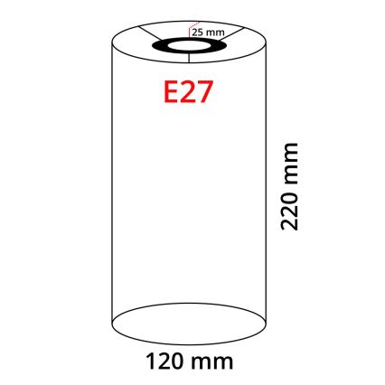 Eglo 32502 - Uniwersalny klosz TUNJA E27 Ø 12 cm brązowy