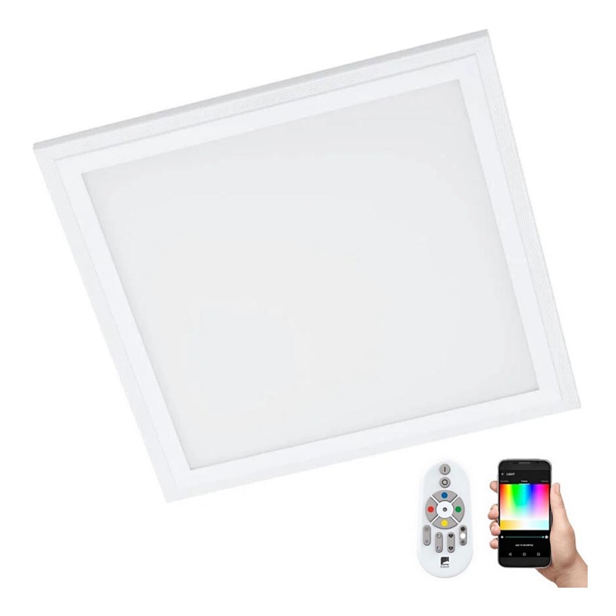 Eglo 32546 - Ściemnialna lampa sufitowa RGBW SALOBRENA-C LED/16W/230V 2700-6500K 30x30 cm biały