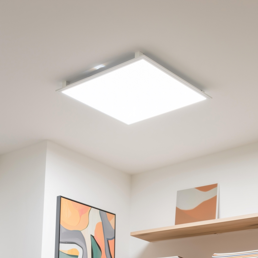 Eglo 32547 - LED RGBW Ściemnialny natynkowy/wpuszczany panel 2w1 SALOBRENA-C LED/34W/230V białe 60x60 cm + pilot zdalnego sterowania