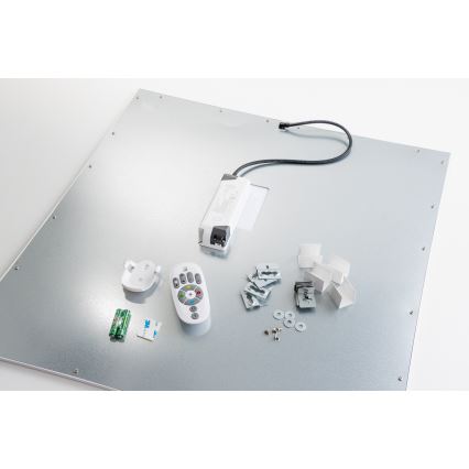 Eglo 32547 - LED RGBW Ściemnialny natynkowy/wpuszczany panel 2w1 SALOBRENA-C LED/34W/230V białe 60x60 cm + pilot zdalnego sterowania