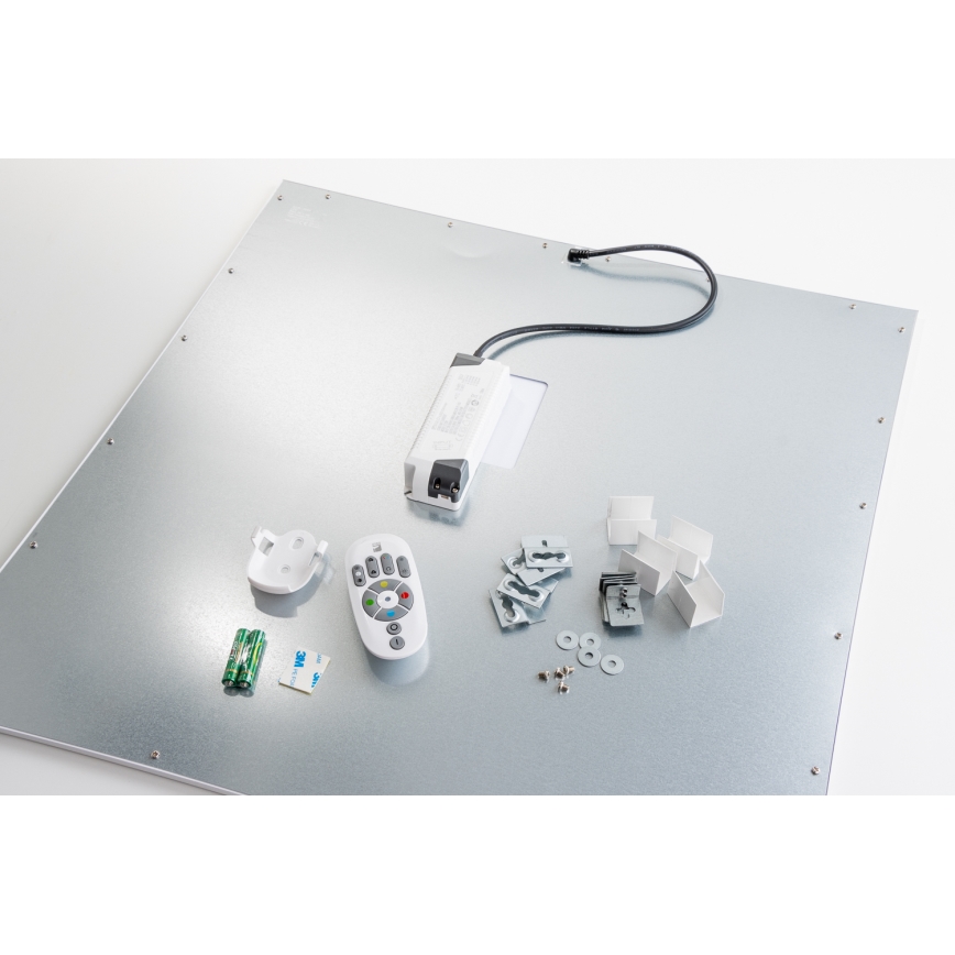 Eglo 32547 - LED RGBW Ściemnialny natynkowy/wpuszczany panel 2w1 SALOBRENA-C LED/34W/230V białe 60x60 cm + pilot zdalnego sterowania