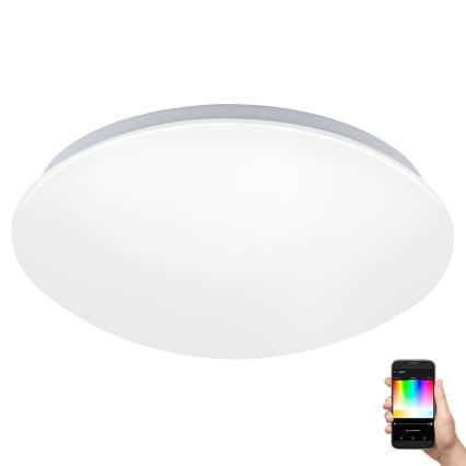 Eglo - LED RGB Ściemnialne oświetlenie ścienno-sufitowe GIRON-C LED/17W/230V