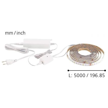 Eglo - Taśma LED RGB CCT 5 m STRIPE-C LED/16W/230V