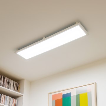 Eglo 32734 - LED RGBW ściemnialna oprawa natynkowa 2 w 1 SALOBRENA-C LED/34W/230V biała + pilot zdalnego sterowania