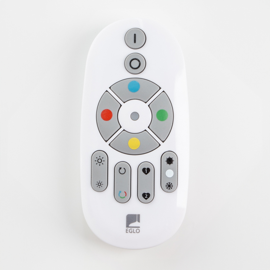 Eglo 32734 - LED RGBW ściemnialna oprawa natynkowa 2 w 1 SALOBRENA-C LED/34W/230V biała + pilot zdalnego sterowania