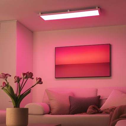 Eglo 32734 - LED RGBW Ściemnialny natynkowy/wpuszczany panel 2w1 SALOBRENA-C LED/34W/230V biały + pilot zdalnego sterowania