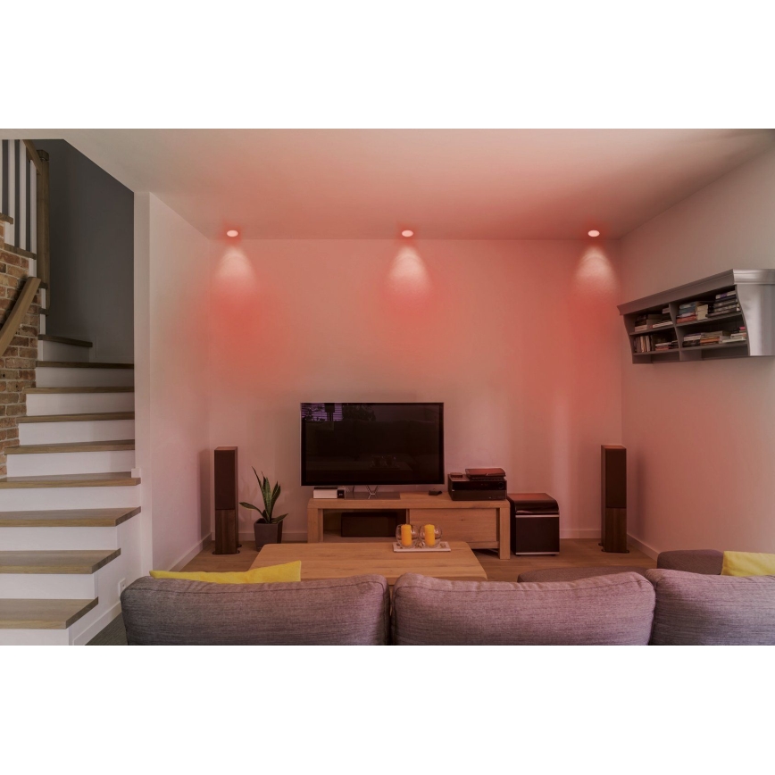 Eglo - LED RGB ściemnialna oprawa sufitowa FUEVA-C LED/10,5W/230V