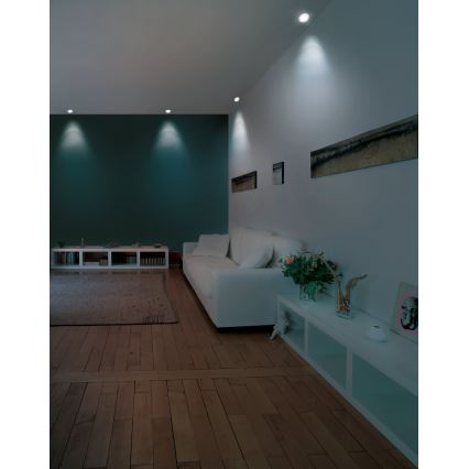 Eglo - ściemnialna oprawa sufitowa wpuszczana LED RGB FUEVA-C LED/5,4W/230V śr. 12 cm