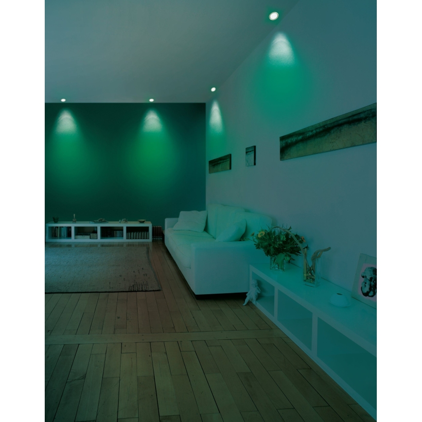 Eglo - ściemnialna oprawa sufitowa wpuszczana LED RGB FUEVA-C LED/5,4W/230V śr. 12 cm