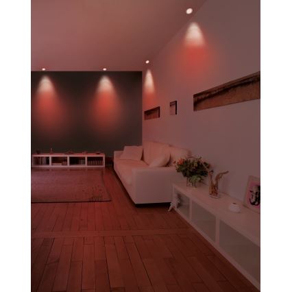 Eglo - ściemnialna oprawa sufitowa wpuszczana LED RGB FUEVA-C LED/5,4W/230V śr. 12 cm