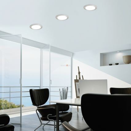 Eglo - LED RGB ściemnialna oprawa wpuszczana FUEVA-C LED/10,5W/230V śr. 17 cm