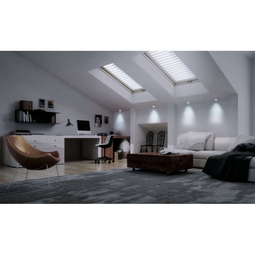 Eglo - LED RGB ściemnialna oprawa wpuszczana FUEVA-C LED/10,5W/230V śr. 17 cm