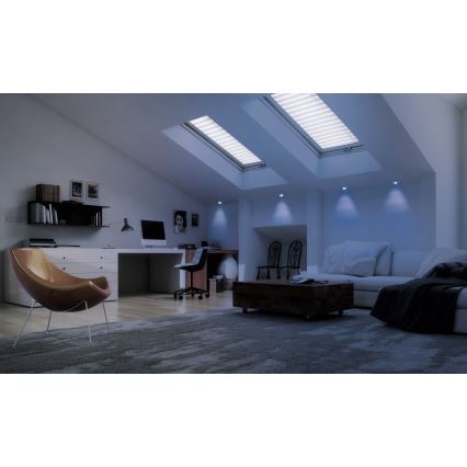 Eglo - LED RGB ściemnialna oprawa wpuszczana FUEVA-C LED/10,5W/230V śr. 17 cm