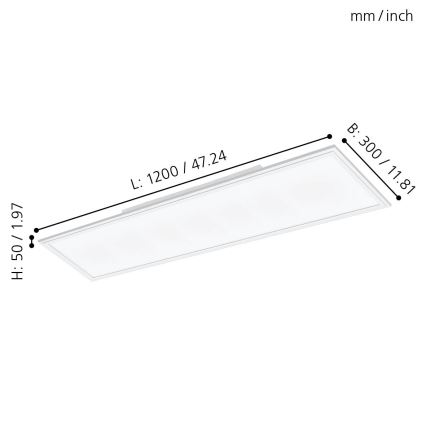 Eglo - LED Panel natynkowy SALOBRENA LED/33W/230V