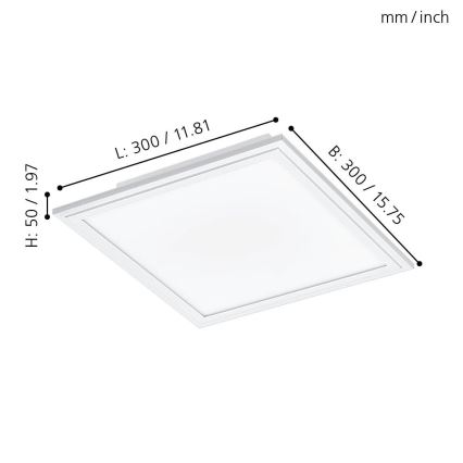 Eglo 32812 - LED panel sufitowy SALOBRENA LED/16W/230V