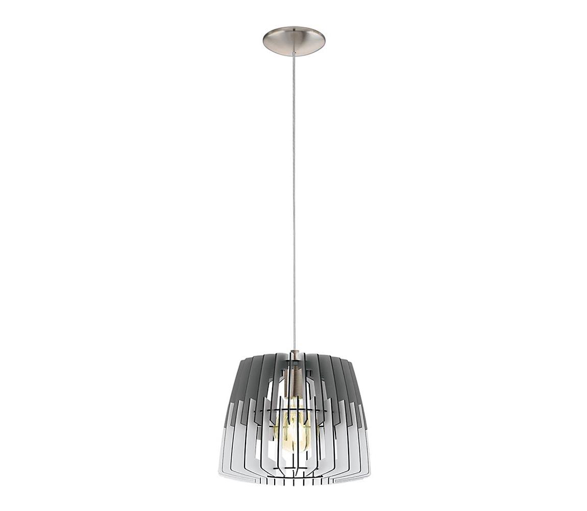 Eglo 32824 - Żyrandol ARTANA 1xE27/60W/230V szary 300mm