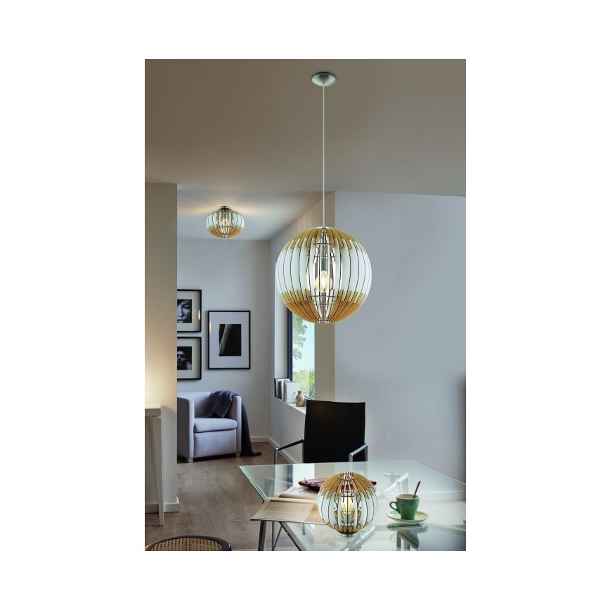 Eglo 32848 - Lampa stołowa OLMERO 1xE27/60W/230V