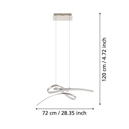 Eglo 32853 - LED żyrandol na lince SYMPHONIE LED/18,9W/230V