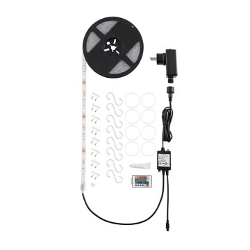 Eglo 32859 - 5 m taśma LED RGB ściemnialna COB STRIPE, 12W/230V, 4000K, IP44 + pilot