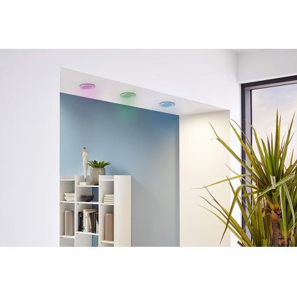 Eglo - Zestaw 3x ściemnialnych opraw wpuszczanych LED RGB FUEVA-C LED/3W/230V, śr. 8,5 cm