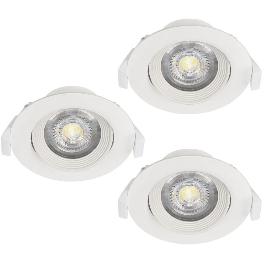 Eglo - ZESTAW 3x wpuszczanych opraw sufitowych SARTIANO LED/5W/230V