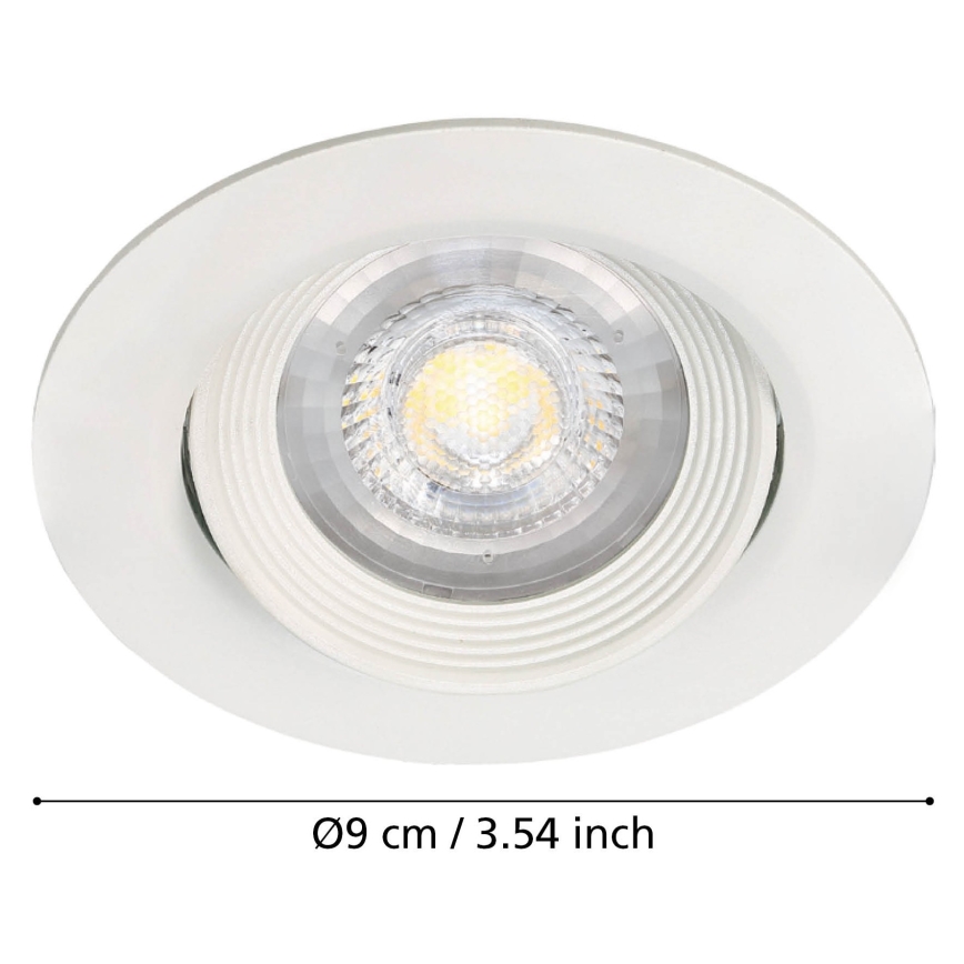 Eglo - ZESTAW 3x wpuszczanych opraw sufitowych SARTIANO LED/5W/230V