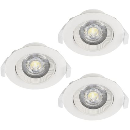 Eglo - ZESTAW 3xOprawa wpuszczana SARTIANO 1xLED/5W/230V